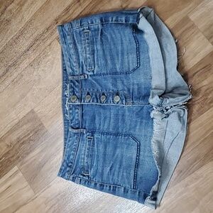 AMERICAN EAGLE SIZE 14 HIGH RISE STRETCH DENIM SHORTIES
